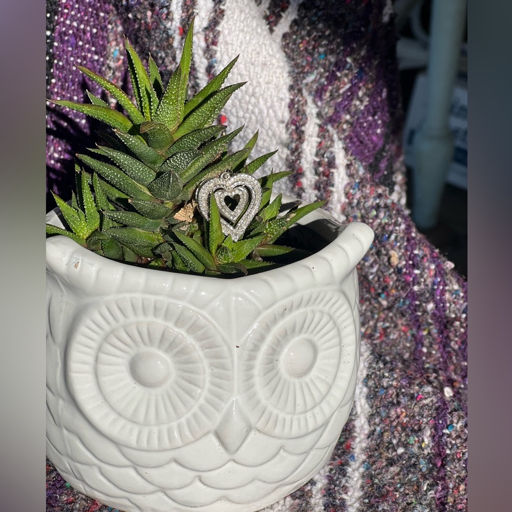 925 Sterling silver OTC Diamond heart pendant.